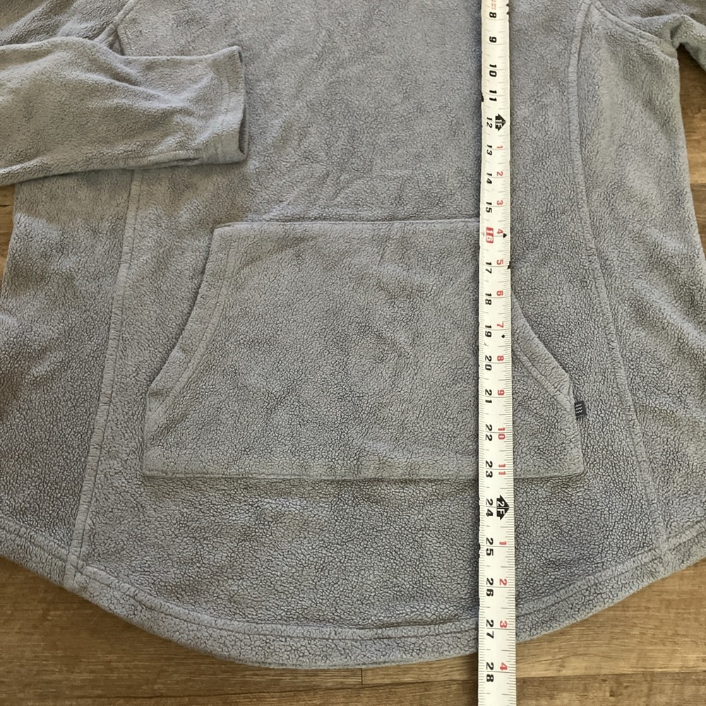 Free Fly Bamboo Polar Fleece Womens Hoodie Pullover Thumbholes Grey Size XL - Picture 2 of 7